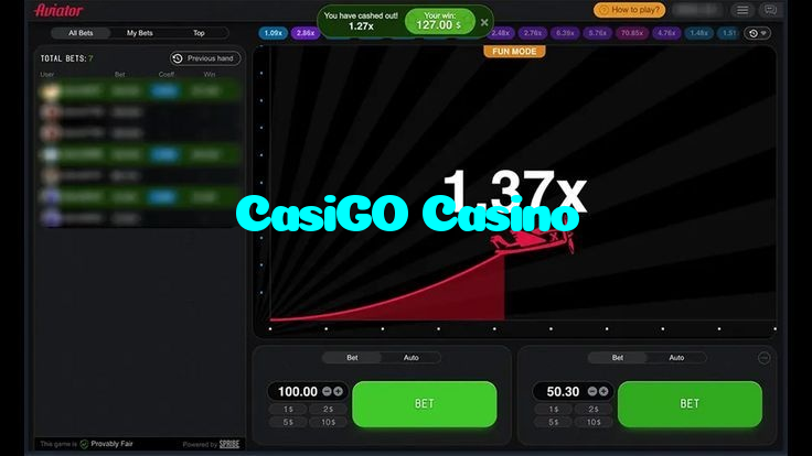 CasiGO Casino casino presented on mobile device in Pakistan with slots and live games